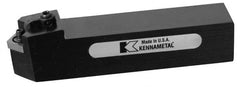 Kennametal - MCHN, Neutral Cut, 0° Lead Angle, 1-1/4" Shank Height x 1-1/4" Shank Width, Negative Rake Indexable Turning Toolholder - 6" OAL, CN..54. Insert Compatibility, Series Kenloc - Exact Tooling