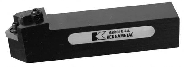 Kennametal - MCHN, Neutral Cut, 0° Lead Angle, 1-1/2" Shank Height x 1-1/2" Shank Width, Negative Rake Indexable Turning Toolholder - 6" OAL, CN..64. Insert Compatibility, Series Kenloc - Exact Tooling