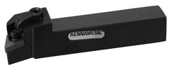 Kennametal - MDQN, Left Hand Cut, 27.5° Lead Angle, 1-1/2" Shank Height x 1-1/2" Shank Width, Negative Rake Indexable Turning Toolholder - 7" OAL, DN..43. Insert Compatibility, Series Kenloc - Exact Tooling