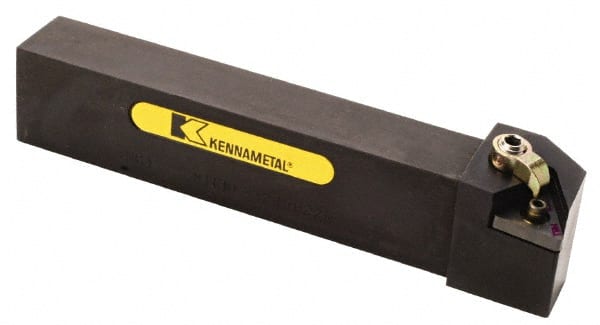 Kennametal - MTGN, Left Hand Cut, 0° Lead Angle, 25mm Shank Height x 25mm Shank Width, Negative Rake Indexable Turning Toolholder - 150mm OAL, TN..2204.. Insert Compatibility, Series Kenloc - Exact Tooling