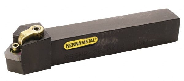 Kennametal - MSSN, Right Hand Cut, 45° Lead Angle, 20mm Shank Height x 20mm Shank Width, Negative Rake Indexable Turning Toolholder - 125mm OAL, SN..1204.. Insert Compatibility, Series Kenloc - Exact Tooling