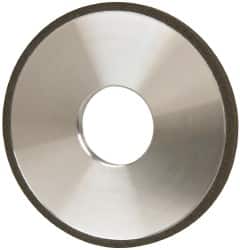 Made in USA - 4" Diam x 1-1/4" Hole x 1/4" Thick, N Hardness, 100 Grit Surface Grinding Wheel - Diamond, Type 1A1, Fine Grade - Exact Tooling