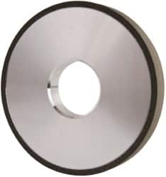 Made in USA - 4" Diam x 1-1/4" Hole x 1/2" Thick, N Hardness, 100 Grit Surface Grinding Wheel - Diamond, Type 1A1, Fine Grade - Exact Tooling