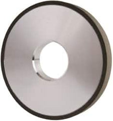 Made in USA - 4" Diam x 1-1/4" Hole x 1/2" Thick, N Hardness, 100 Grit Surface Grinding Wheel - Diamond, Type 1A1, Fine Grade - Exact Tooling