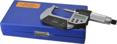 Value Collection - 1 Inch, Friction, Electronic Point Micrometer - 30° Point Angle - Exact Tooling