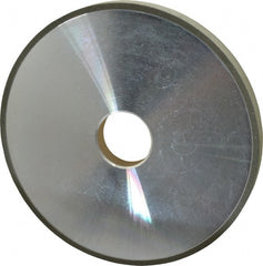 Made in USA - 6" Diam x 1-1/4" Hole x 1/2" Thick, N Hardness, 100 Grit Surface Grinding Wheel - Diamond, Type 1A1, Fine Grade - Exact Tooling
