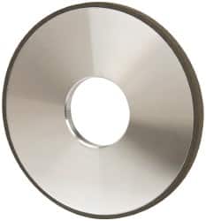 Made in USA - 4" Diam x 1-1/4" Hole x 1/4" Thick, N Hardness, 100 Grit Surface Grinding Wheel - Diamond, Type 1A1, Fine Grade - Exact Tooling