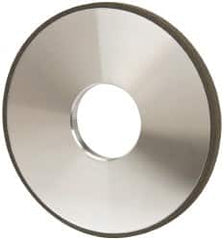 Made in USA - 4" Diam x 1-1/4" Hole x 1/4" Thick, N Hardness, 100 Grit Surface Grinding Wheel - Diamond, Type 1A1, Fine Grade - Exact Tooling