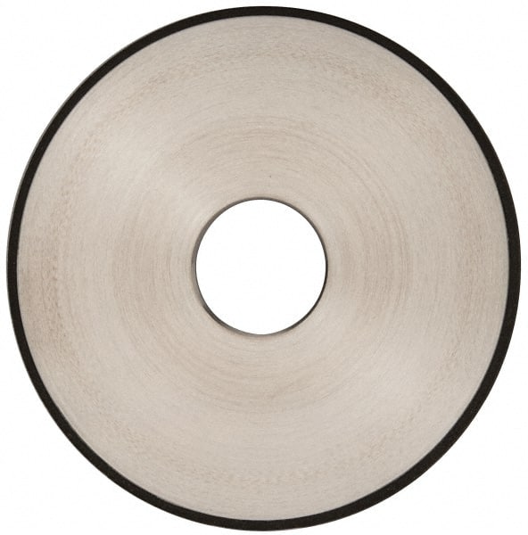 Made in USA - 5" Diam x 1-1/4" Hole x 1/8" Thick, N Hardness, 100 Grit Surface Grinding Wheel - Diamond, Type 1A1, Fine Grade - Exact Tooling