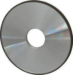 Made in USA - 5" Diam x 1-1/4" Hole x 1/4" Thick, N Hardness, 100 Grit Surface Grinding Wheel - Diamond, Type 1A1, Fine Grade - Exact Tooling