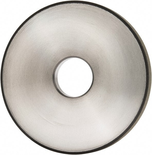 Made in USA - 5" Diam x 1-1/4" Hole x 1/2" Thick, N Hardness, 100 Grit Surface Grinding Wheel - Diamond, Type 1A1, Fine Grade - Exact Tooling