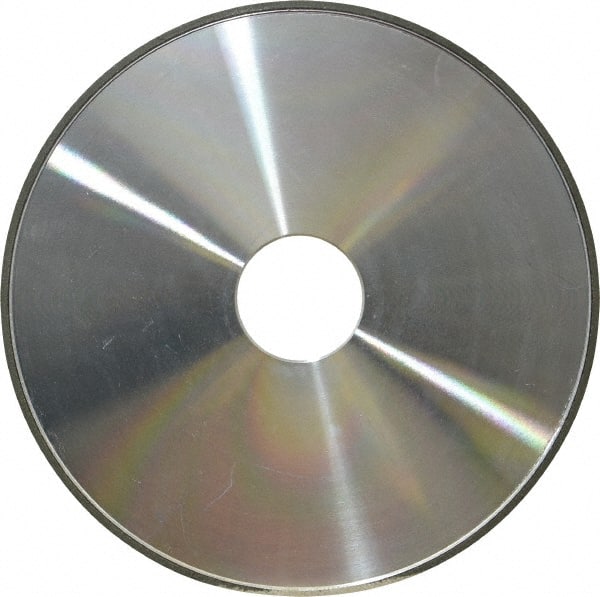 Made in USA - 6" Diam x 1-1/4" Hole x 1/8" Thick, N Hardness, 100 Grit Surface Grinding Wheel - Diamond, Type 1A1, Fine Grade - Exact Tooling