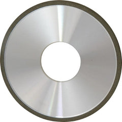 Made in USA - 4" Diam x 1-1/4" Hole x 1/8" Thick, N Hardness, 100 Grit Surface Grinding Wheel - Diamond, Type 1A1, Fine Grade - Exact Tooling