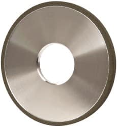 Made in USA - 4" Diam x 1-1/4" Hole x 1/4" Thick, N Hardness, 100 Grit Surface Grinding Wheel - Diamond, Type 1A1, Fine Grade - Exact Tooling