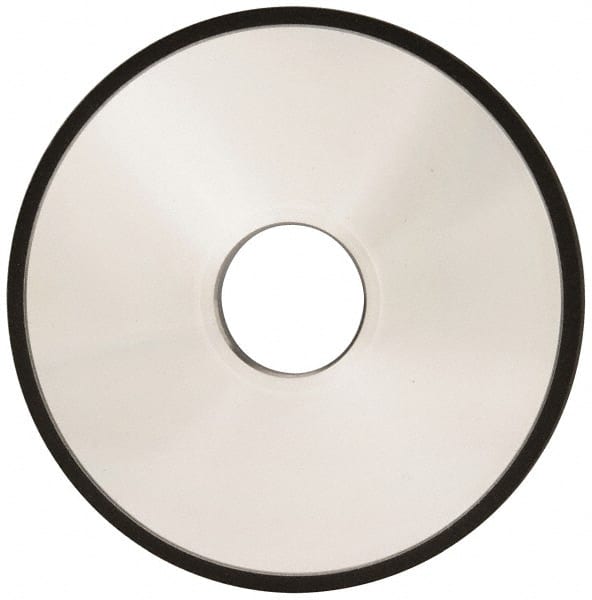 Made in USA - 5" Diam x 1-1/4" Hole x 1/4" Thick, N Hardness, 100 Grit Surface Grinding Wheel - Diamond, Type 1A1, Fine Grade - Exact Tooling