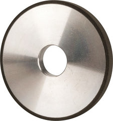Made in USA - 5" Diam x 1-1/4" Hole x 1/2" Thick, N Hardness, 100 Grit Surface Grinding Wheel - Diamond, Type 1A1, Fine Grade - Exact Tooling