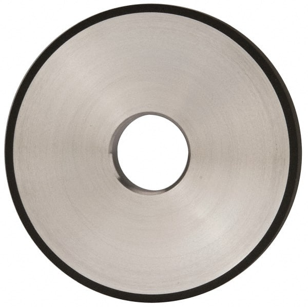 Made in USA - 5" Diam x 1-1/4" Hole x 1/2" Thick, N Hardness, 150 Grit Surface Grinding Wheel - Diamond, Type 1A1, Very Fine Grade - Exact Tooling