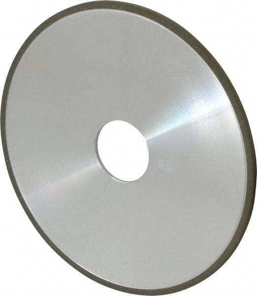 Made in USA - 6" Diam x 1-1/4" Hole x 1/8" Thick, N Hardness, 100 Grit Surface Grinding Wheel - Diamond, Type 1A1, Fine Grade - Exact Tooling
