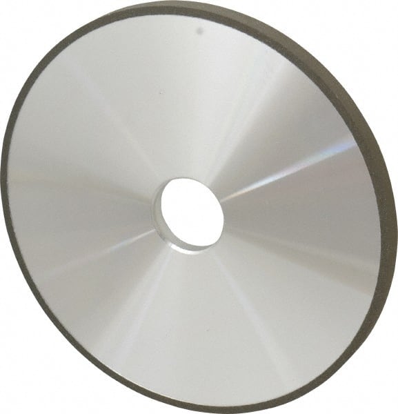 Made in USA - 7" Diam x 1-1/4" Hole x 3/8" Thick, N Hardness, 100 Grit Surface Grinding Wheel - Diamond, Type 1A1, Fine Grade - Exact Tooling