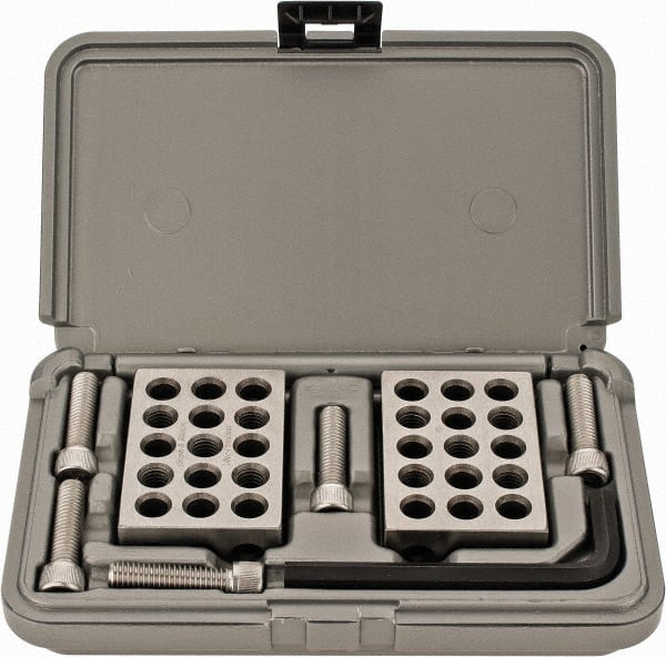 TESA Brown & Sharpe - 0.0001 Squareness Per Inch, 1-2-3 Block Setup Block - 3/8 - 16 Inch Tapped Hole Size, 50-60 Rc Hardness, Sold as Matched Pair - Exact Tooling