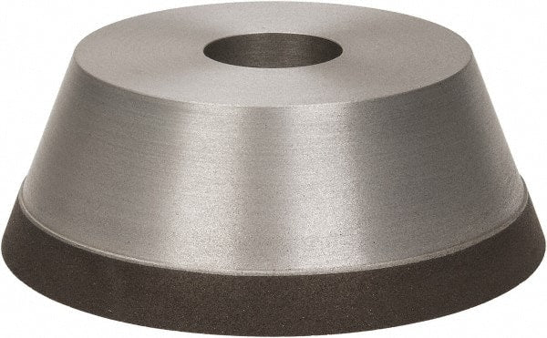 Made in USA - 5" Diam, 1-1/4" Hole Size, 1-3/4" Overall Thickness, 100 Grit, Type 11 Tool & Cutter Grinding Wheel - Fine Grade, Diamond - Exact Tooling