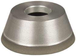 Made in USA - 3-3/4" Diam, 1-1/4" Hole Size, 1-1/2" Overall Thickness, 100 Grit, Type 11 Tool & Cutter Grinding Wheel - Fine Grade, Diamond - Exact Tooling