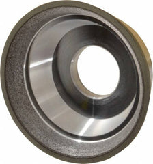 Made in USA - 3-3/4" Diam, 1-1/4" Hole Size, 1-1/2" Overall Thickness, 220 Grit, Type 11 Tool & Cutter Grinding Wheel - Very Fine Grade, Diamond - Exact Tooling
