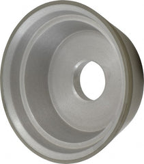 Made in USA - 5" Diam, 1-1/4" Hole Size, 1-3/4" Overall Thickness, 220 Grit, Type 11 Tool & Cutter Grinding Wheel - Very Fine Grade, Diamond - Exact Tooling