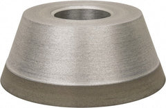 Made in USA - 3-3/4" Diam, 1-1/4" Hole Size, 1-1/2" Overall Thickness, 150 Grit, Type 11 Tool & Cutter Grinding Wheel - Very Fine Grade, Diamond - Exact Tooling