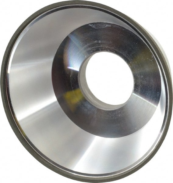 Made in USA - 3-3/4" Diam, 1-1/4" Hole Size, 1-1/2" Overall Thickness, 220 Grit, Type 11 Tool & Cutter Grinding Wheel - Very Fine Grade, Diamond - Exact Tooling
