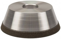 Made in USA - 5" Diam, 1-1/4" Hole Size, 1-3/4" Overall Thickness, 100 Grit, Type 11 Tool & Cutter Grinding Wheel - Fine Grade, Diamond - Exact Tooling