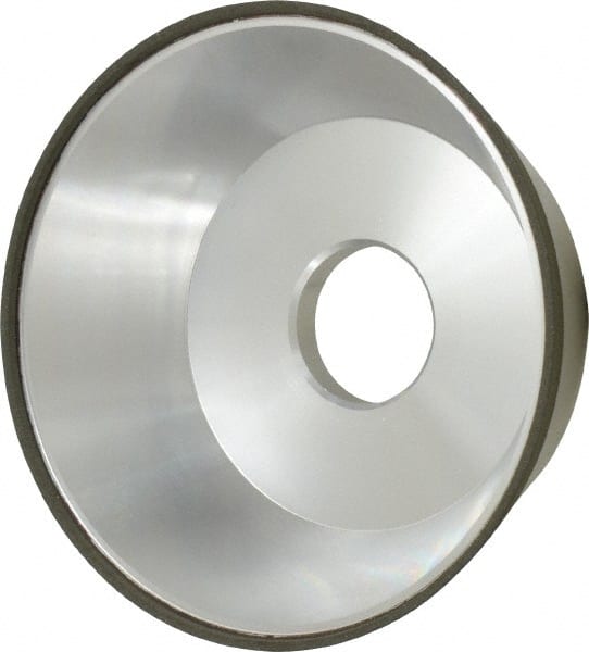 Made in USA - 5" Diam, 1-1/4" Hole Size, 1-3/4" Overall Thickness, 150 Grit, Type 11 Tool & Cutter Grinding Wheel - Very Fine Grade, Diamond - Exact Tooling
