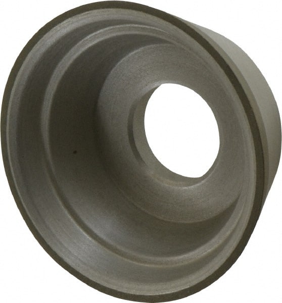 Made in USA - 3-3/4" Diam, 1-1/4" Hole Size, 1-1/2" Overall Thickness, 100 Grit, Type 11 Tool & Cutter Grinding Wheel - Fine Grade, Diamond - Exact Tooling