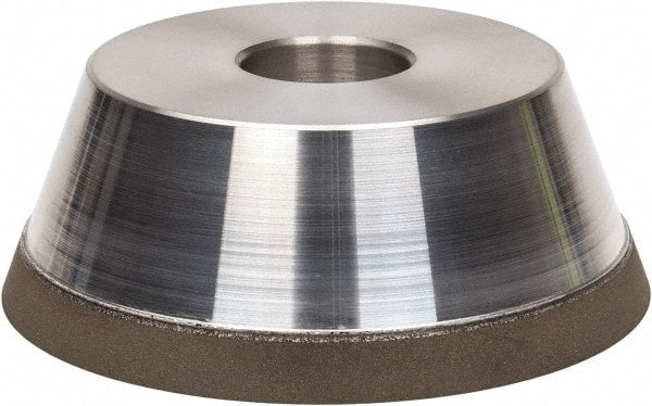 Made in USA - 5" Diam, 1-1/2" Hole Size, 1-3/4" Overall Thickness, 220 Grit, Type 11 Tool & Cutter Grinding Wheel - Very Fine Grade, Diamond - Exact Tooling