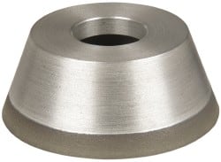 Made in USA - 3-3/4" Diam, 1-1/4" Hole Size, 1-1/2" Overall Thickness, 150 Grit, Type 11 Tool & Cutter Grinding Wheel - Very Fine Grade, CBN - Exact Tooling
