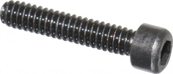 Value Collection - #0-80 UNF Hex Socket Drive, Socket Cap Screw - Alloy Steel, Black Oxide Finish, Fully Threaded, 5/16" Length Under Head - Exact Tooling