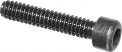 Value Collection - #0-80 UNF Hex Socket Drive, Socket Cap Screw - Alloy Steel, Black Oxide Finish, Fully Threaded, 5/16" Length Under Head - Exact Tooling