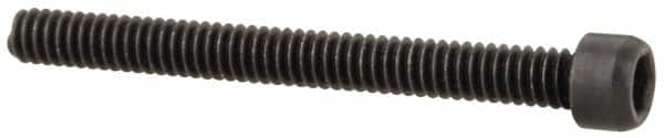 Value Collection - #0-80 UNF Hex Socket Drive, Socket Cap Screw - Alloy Steel, Black Oxide Finish, Fully Threaded, 5/8" Length Under Head - Exact Tooling