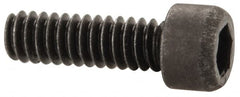 Value Collection - #1-64 UNC Hex Socket Drive, Socket Cap Screw - Alloy Steel, Black Oxide Finish, Fully Threaded, 1/4" Length Under Head - Exact Tooling