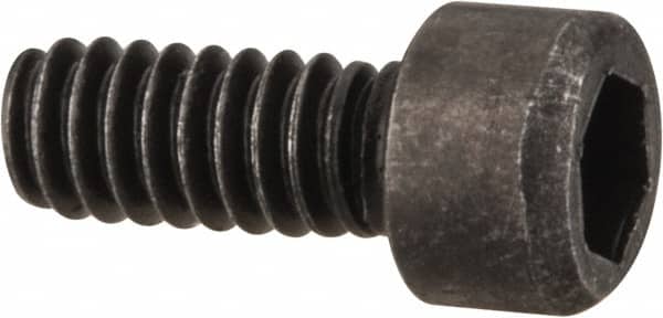 Value Collection - #2-56 UNC Hex Socket Drive, Socket Cap Screw - Alloy Steel, Black Oxide Finish, Fully Threaded, 7/32" Length Under Head - Exact Tooling