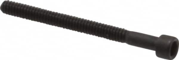 Value Collection - #2-56 UNC Hex Socket Drive, Socket Cap Screw - Alloy Steel, Black Oxide Finish, Partially Threaded, 1" Length Under Head - Exact Tooling