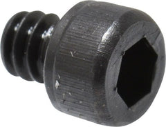 Value Collection - #4-40 UNC Hex Socket Drive, Socket Cap Screw - Alloy Steel, Black Oxide Finish, Fully Threaded, 1/8" Length Under Head - Exact Tooling