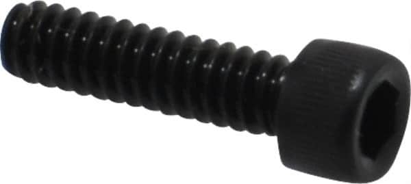 Value Collection - #4-40 UNC Hex Socket Drive, Socket Cap Screw - Alloy Steel, Black Oxide Finish, Fully Threaded, 7/16" Length Under Head - Exact Tooling