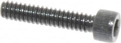 Value Collection - #4-40 UNC Hex Socket Drive, Socket Cap Screw - Alloy Steel, Black Oxide Finish, Fully Threaded, 9/16" Length Under Head - Exact Tooling