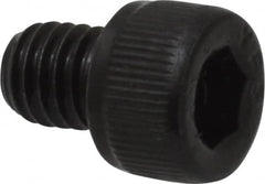 Value Collection - #10-32 UNF Hex Socket Drive, Socket Cap Screw - Alloy Steel, Black Oxide Finish, Fully Threaded, 1/4" Length Under Head - Exact Tooling