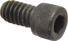 Value Collection - 1/4-20 UNC Hex Socket Drive, Socket Cap Screw - Alloy Steel, Black Oxide Finish, Fully Threaded, 7/16" Length Under Head - Exact Tooling
