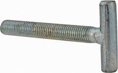 Gibraltar - 1/4-28, 1-1/2" Thread Length, Zinc Plated, Steel T Strap Bolt - 2" Length Under Head, Grade 5, 1" Head Width x 1/4" Head Height - Exact Tooling