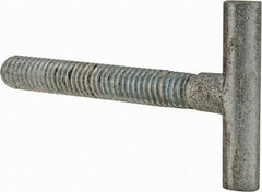 Gibraltar - 5/16-18, 2" Thread Length, Zinc Plated, Steel T Strap Bolt - 2-1/2" Length Under Head, Grade 5, 1-1/2" Head Width x 5/16" Head Height - Exact Tooling