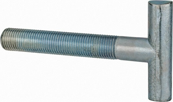 Gibraltar - 1/2-20, 2-1/2" Thread Length, Zinc Plated, Steel T Strap Bolt - 3-1/2" Length Under Head, Grade 5, 2" Head Width x 1/2" Head Height - Exact Tooling