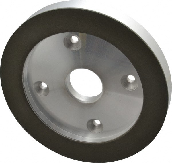 Made in USA - 6" Diam, 1-1/4" Hole Size, 3/4" Overall Thickness, 150 Grit, Type 6 Tool & Cutter Grinding Wheel - Very Fine Grade, Diamond - Exact Tooling